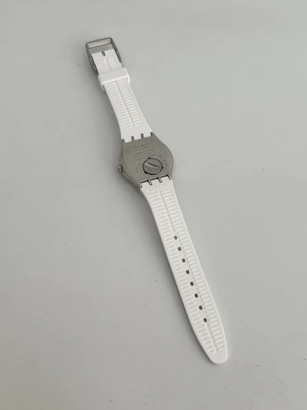 Swatch Blusharound 34mm Silikon Kordon Kadın Kol Saati YLS199 - Resim 4