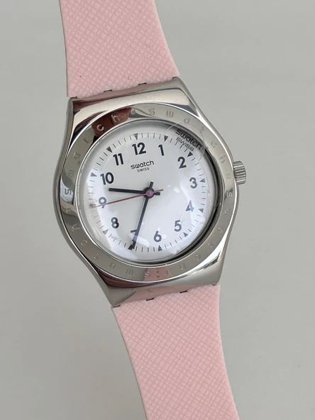 Swatch Pink Reflexion 34mm Silikon Kordon Kadın Kol Saati YLS200 - 2