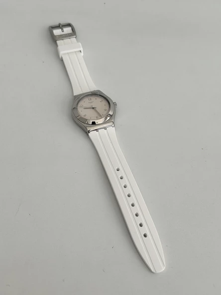 Swatch Blusharound 34mm Silikon Kordon Kadın Kol Saati YLS199 - Resim 2