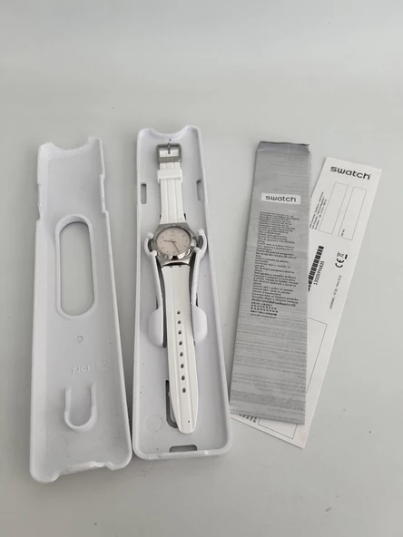 Swatch Blusharound 34mm Silikon Kordon Kadın Kol Saati YLS199 - Resim 3