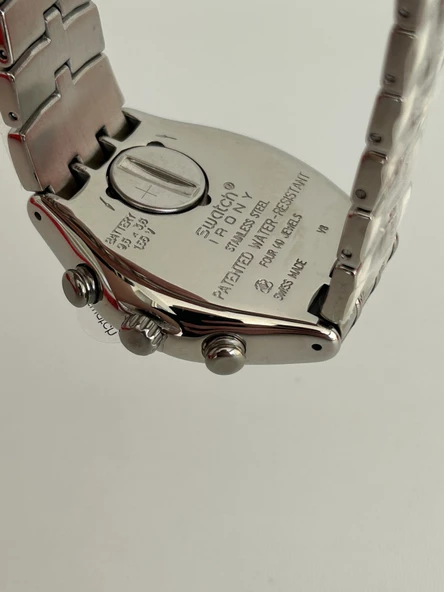 Swatch Crystal Cascade 40mm Çelik Kordon Erkek Kol Saati YCS580G - 5