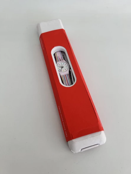 Swatch Pink Mixing 25mm Silikon Kordon Kadın Kol Saati LP155 - Resim 5