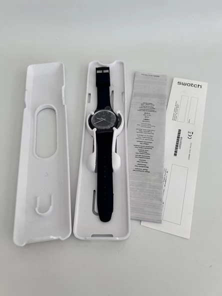 Swatch Naitbanyang 41mm Silikon Kordon Unisex Kol Saati SUON136 - Resim 5