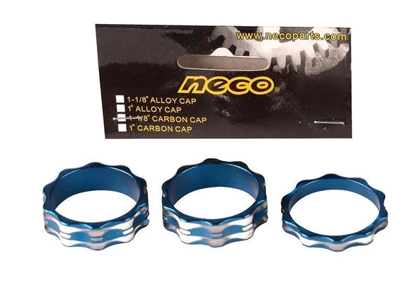 Neco Bisiklet Boğaz Altı Bilezik 1-1/8 (Spacer-R) 28.6 Mavi Gidon Spacer Seti 3'lü - 2