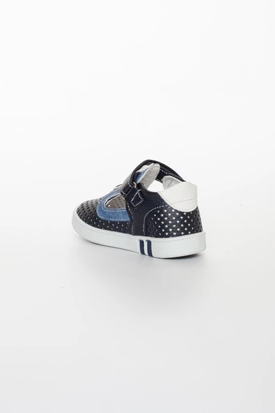 Şirin Bebe Ortopedik Lazerli Lacivert Kot Erkek İlkadım Ayakkabı - Resim 4