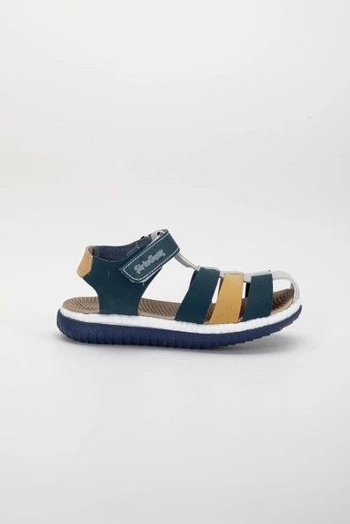 Şirin Genç Ortopedik Kafes Buz Sarı Erkek Çocuk Sandalet - Resim 3