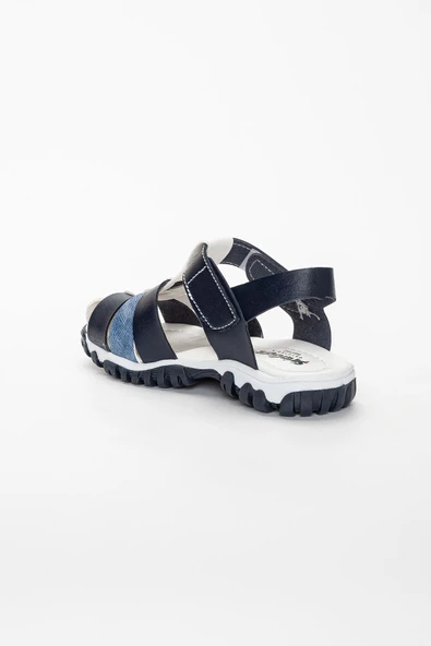 Şirin Genç Ortopedik Kafes Lacivert Erkek Çocuk Sandalet - 4