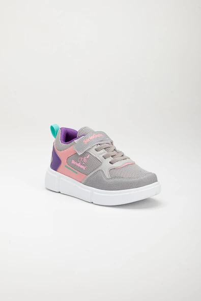 Şirinbebe Şiringenç Kalın Taban Gri Kız Çocuk Spor Ayakkabı - Resim 3