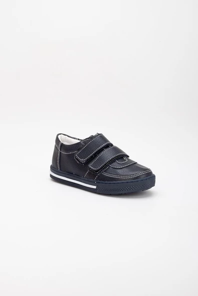 Şirinbebe Şiringenç Ortopedik Cırtlı Kalın Taban  Lacivert Erkek Çocuk Ayakkabı - Resim 3