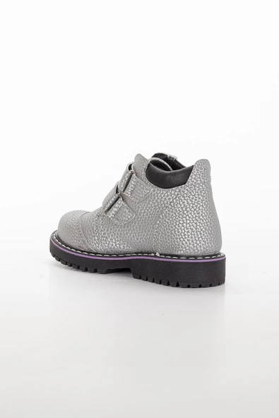 Şirin Bebe Ortopedik Cırtlı Gri Kız Çocuk Bot - Resim 4