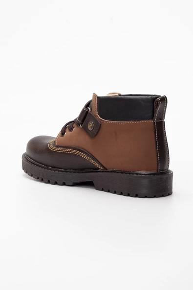 Şirin Genç Ortopedik Kahverengi Erkek Çocuk Flet Bot (31-36 Numara) - Resim 4