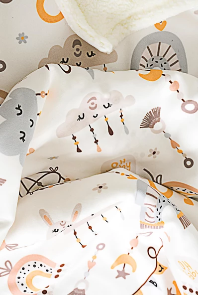 Yumuşak Bebek Battaniyesi Hayal Bahçesi Kuzu Tüyü Battaniye 80x100 cm LTD9101 - 7