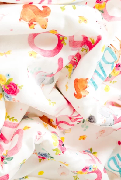 Yumuşak Bebek Battaniyesi Love Sevimli Hayvanlar Kuzu Tüyü Battaniye 80x100 cm LTD9103 - 7