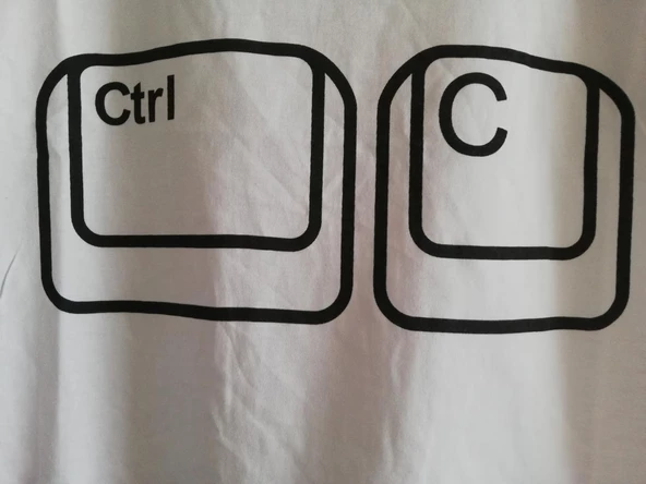 MODAVALS CTRL C/CTRL V BABA ÇOCUK TSHIRT AİLE KOMBİN - BEYAZ - 5