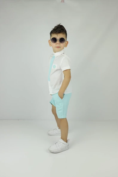 MODAVALS MİNT YEŞİLİ KARDEŞ KOMBİN ERKEK ÇOCUK ŞORTLU TAKIM - 4