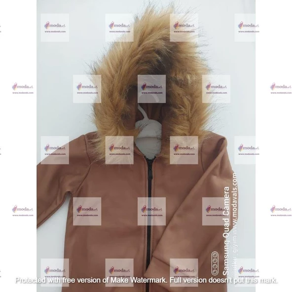 MODAVALS İTHAL KÜRKLÜ 3 İP ŞARDONLU UNISEX BEBEK VE ÇOCUK TULUM - KAHVE - 8