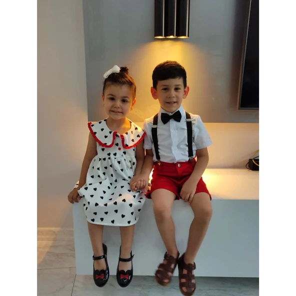 MODAVALS KARDEŞ KOMBİN 4 PARÇA ERKEK ÇOCUK ŞORTLU TAKIM - 3