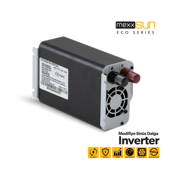 Mexxsun 12V 600W Modifiye Sinüs İnverter - 3