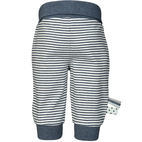 OrganicEra Organik Beli Katlamalı Çizgili Pantolon - 2