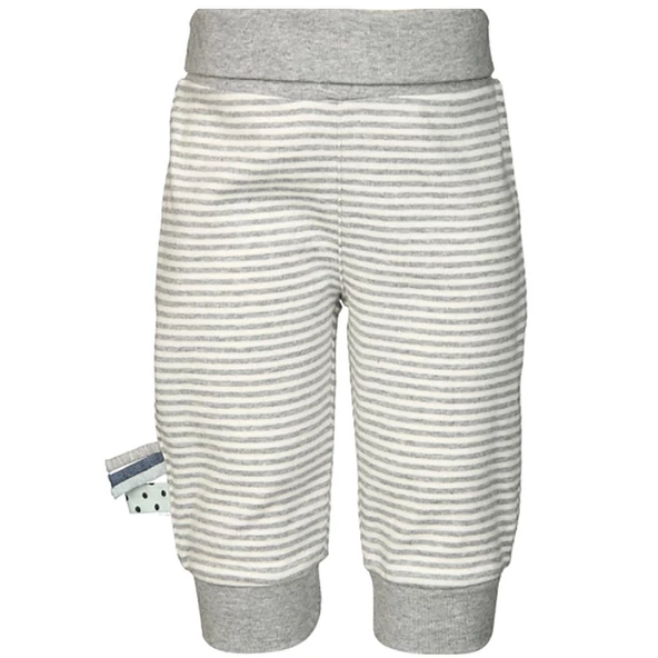OrganicEra Organik Beli Katlamalı Çizgili Pantolon ürün görseli 1