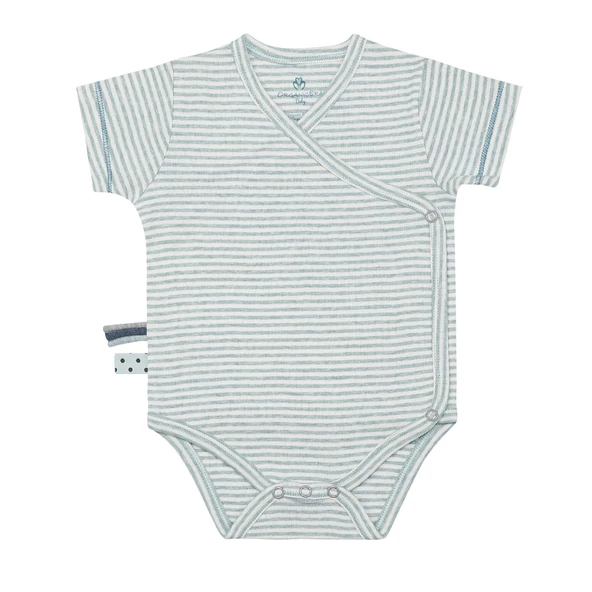 OrganicEra Organik Kısa Kollu Kimono Body - 1