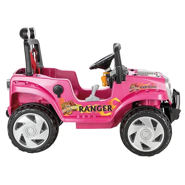 Pilsan Ranger Uzaktan Kumandalı Akülü Araba 12 Volt 05-107 Metalik Pembe - 2