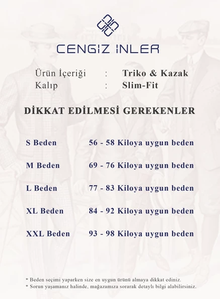 Cengiz İnler Bisiklet Yaka Desenli Yünlü Erkek Triko Kazak - 8