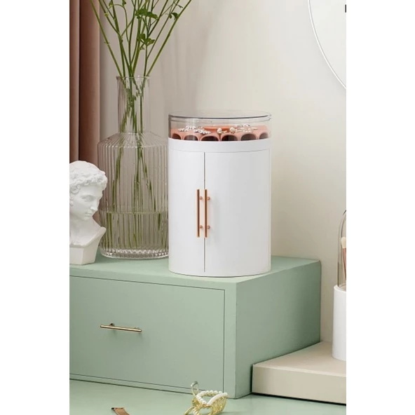 Piev House By House Çekmeceli Kapaklı Askılı Takı Mücevherat Bijuteri Aksesuar Düzenleyici Organizer - 2