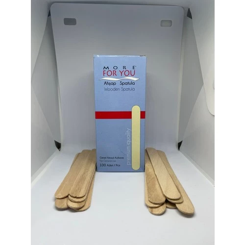 More For You Boncuk Ağda 2 x 250 gr ve 100 Adet Spatula - 2