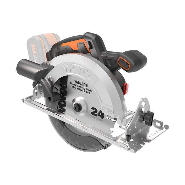 Worx Wx520.9 20Volt 190Mm Kömürsüz Profesyonel Şarjlı Daire Testere (Akü Dahil Değildir)