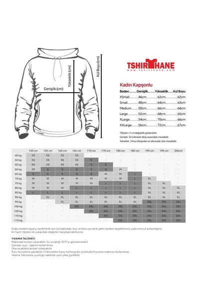 Beyaz Basic Oversize Kadın Kapüşonlu Hoodie 3 iplik Sweatshirt - 8