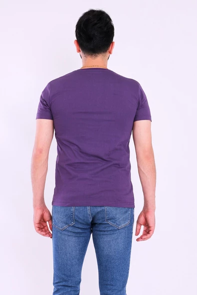 Mürdüm Basic Kısakol Erkek Slim Fit Tshirt - Resim 7