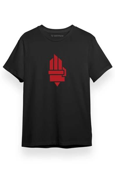 The Hunger Games Hand Siyah Kısa kol Erkek Tshirt ürün görseli