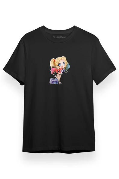 Harley Queen suıcıde Squad Siyah Kısa kol Erkek Tshirt ürün görseli