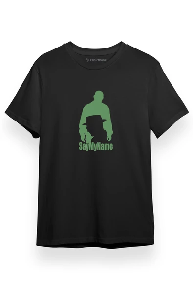 Breaking Bad Say My Name Siyah Kısa kol Erkek Tshirt ürün görseli