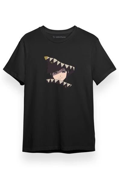 Boogiepop Phantom Circle Head Siyah Kısa kol Erkek Tshirt ürün görseli