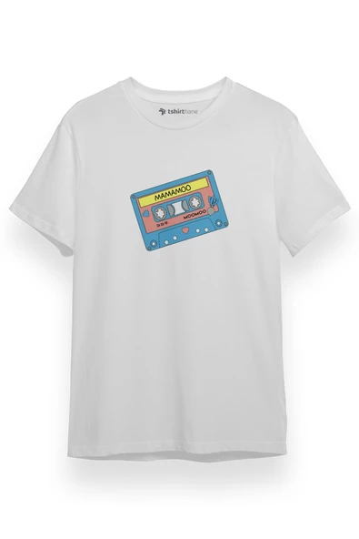 Mamamoo Retro Casette Tape Beyaz Kısa kol Erkek Tshirt