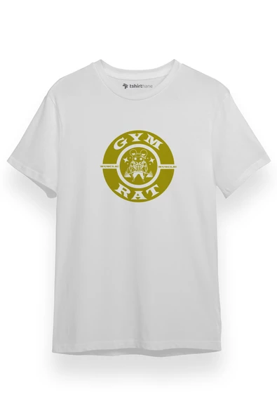 Demon Slayer Anime Muscle Gym Rat Beyaz Kısa kol Erkek Tshirt