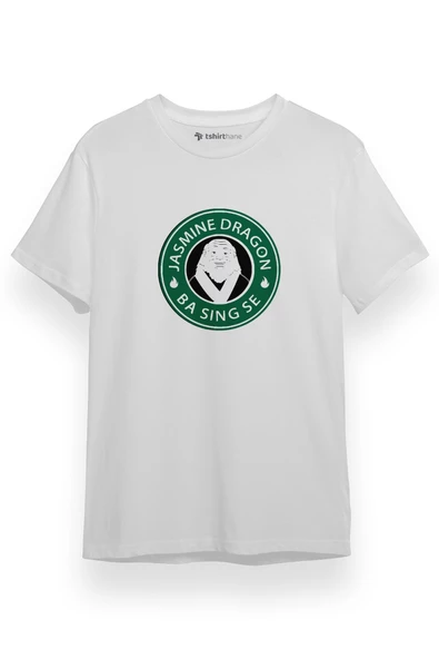 Avatar The Last Airbender The Jasmine Dragon Uncle Iroh Beyaz Kısa kol Erkek Tshirt