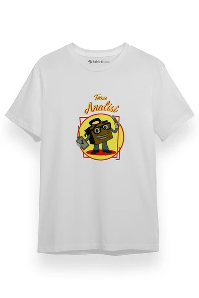 The Umbrella Academy Team Analist Beyaz Kısa kol Erkek Tshirt ürün görseli