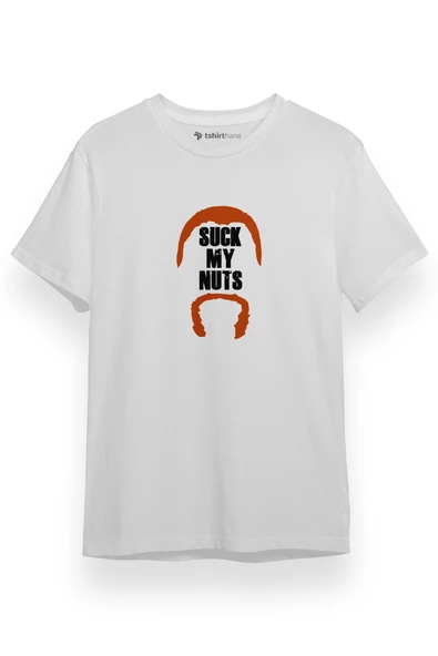 The Walking Dead Abraham Suck My Nuts_1 Beyaz Kısa kol Erkek Tshirt ürün görseli