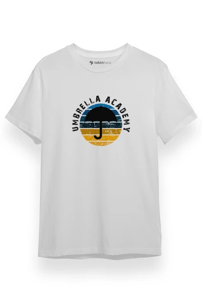The Umbrella Academy Retro Beyaz Kısa kol Erkek Tshirt ürün görseli