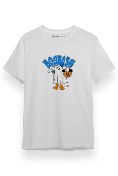 Donal Boobash Halloween Beyaz Kısa kol Erkek Tshirt ürün görseli