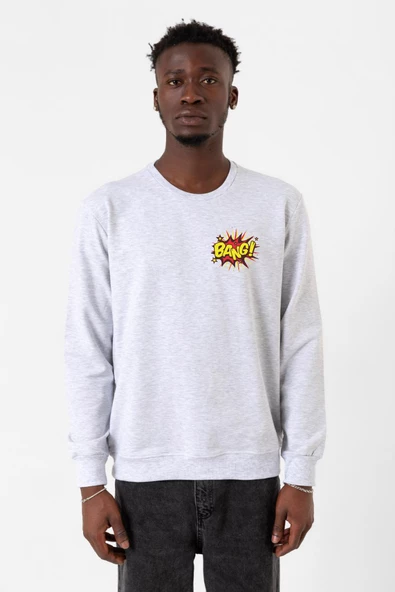 Big Bang Theory Bang Logo Karmelanj Erkek 2ip Sweatshirt ürün görseli