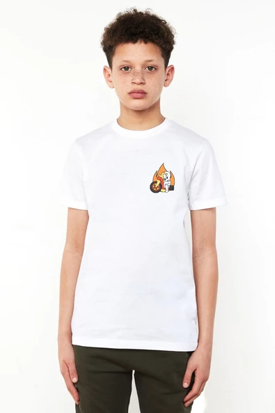 Casper The Friendly Ghost Life Goal Beyaz Çocuk Bisikletyaka Tshirt
