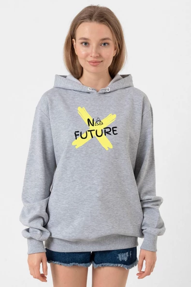 Dark No Future Grimelanj Kadın 3ip Kapşonlu Sweatshirt ürün görseli