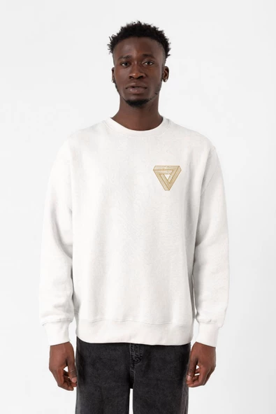 Dark Tannhaus Logo Beyaz Erkek 2ip Sweatshirt