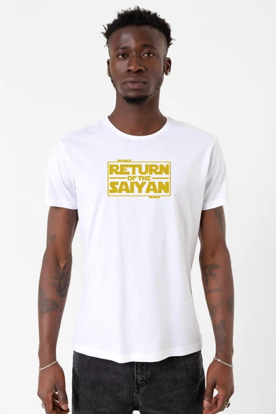 Dragon Ball Z Anime Namek Wars Beyaz Erkek Bisikletyaka Tshirt