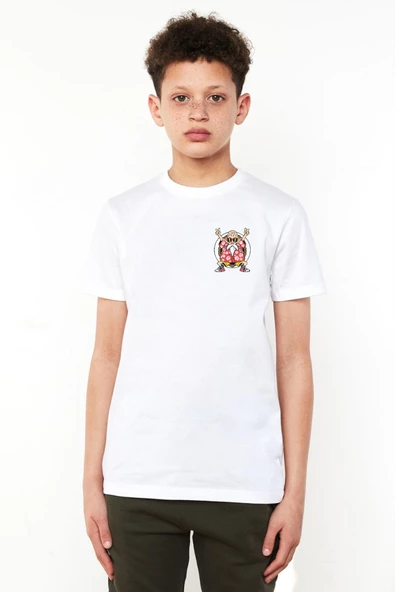 Dragon Ball Z Anime Roshi Kame Beyaz Çocuk Bisikletyaka Tshirt