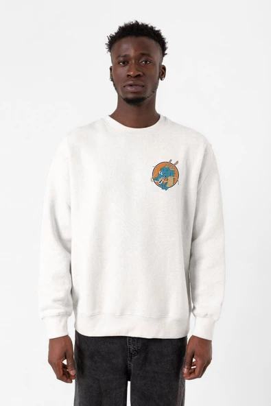 Dragon Ball Z Anime Shenron Beyaz Erkek 2ip Sweatshirt